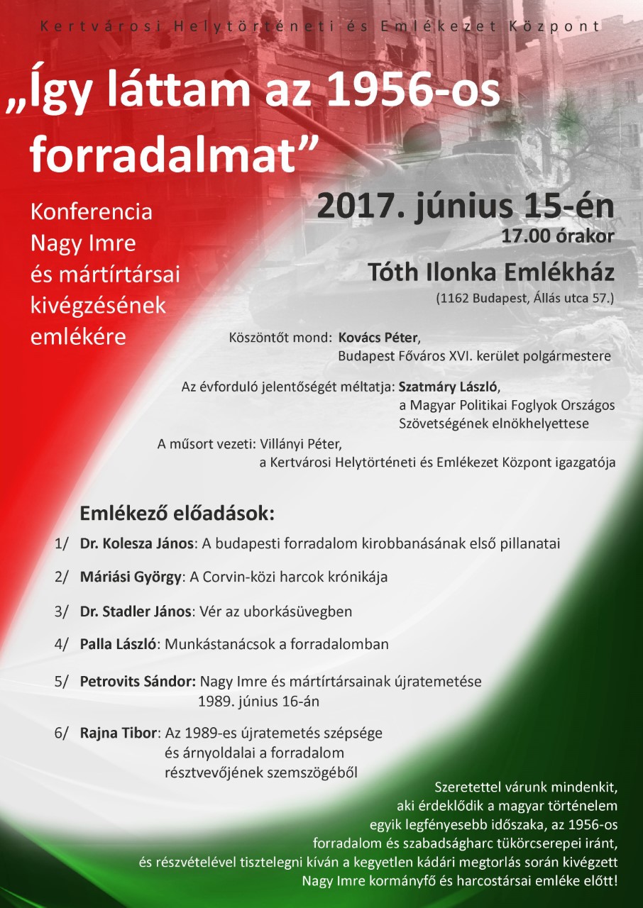 Konferencia Így láttam az 1956 os forradalmat