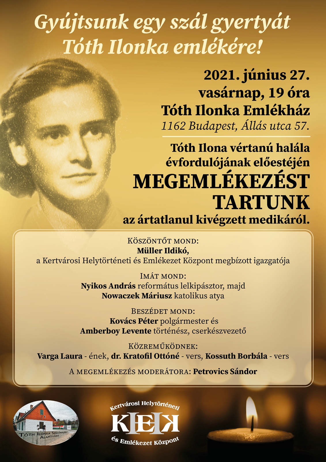 Toth Ilonka megemlekezes 2021.06